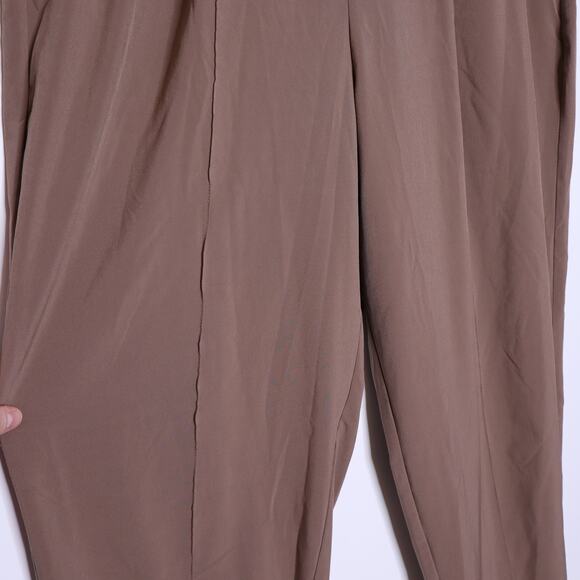 ATHLETA Cardiff Pant Rustic Beige Waist Tie Straight Leg Casual Women's 12 - Picture 7 of 16